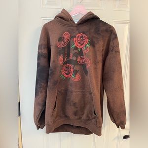 Brown, black, red, and green LA Popular Poison Hoodie